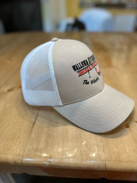 WRS Classic Two Tone Trucker Hat (Tan and White) – WALLOWA RIVERSAND